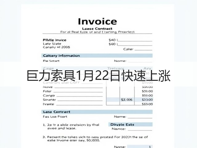 巨力索具1月22日快速上涨(图3) 巨力索具1月22日快速上涨(图3)