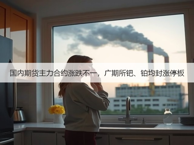 国内期货主力合约涨跌不一，广期所钯、铂均封涨停板(图1)