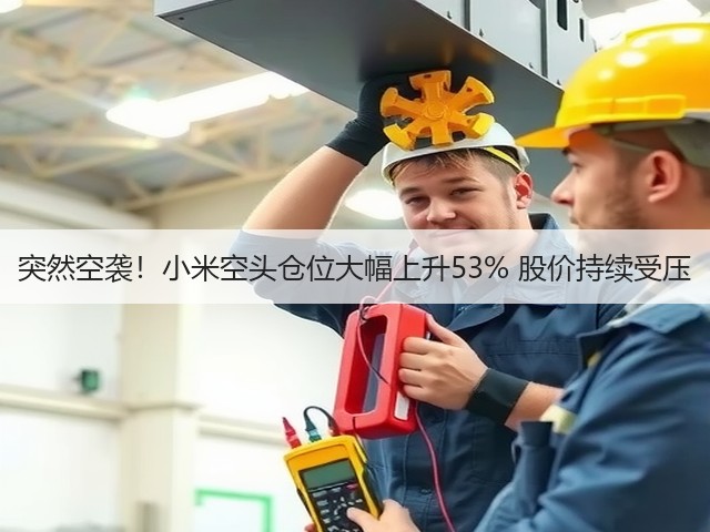 突然空袭!小米空头仓位大幅上升53% 股价持续受压(图3) 突然空袭!小米空头仓位大幅上升53% 股价持续受压(图3)