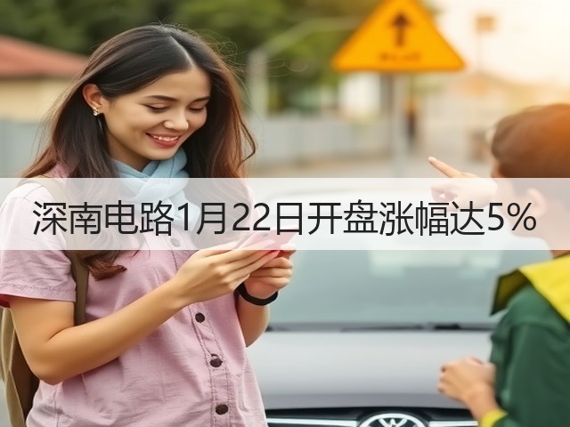 深南电路1月22日开盘涨幅达5%(图1)