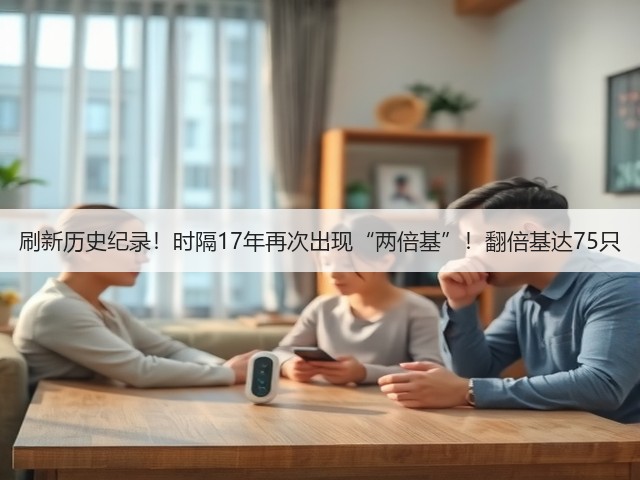 刷新历史纪录！时隔17年再次出现“两倍基”！翻倍基达75只(图1)