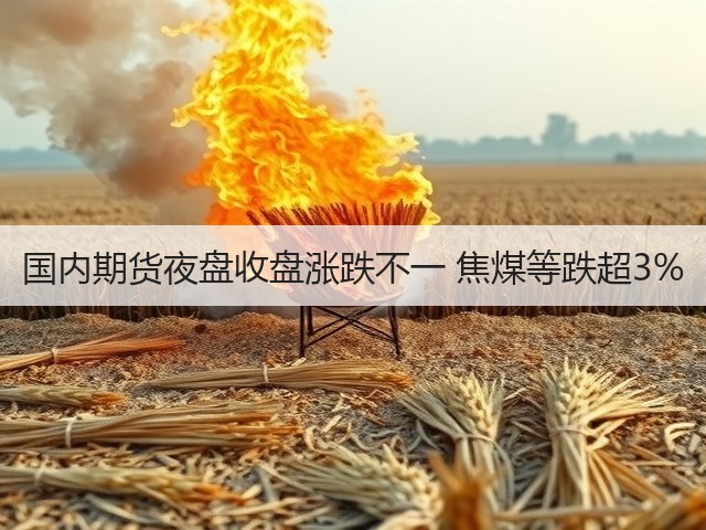 国内期货夜盘收盘涨跌不一 焦煤等跌超3%(图2)