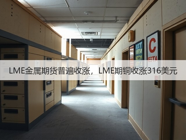 LME金属期货普遍收涨,LME期铜收涨316美元(图2) LME金属期货普遍收涨,LME期铜收涨316美元(图2)
