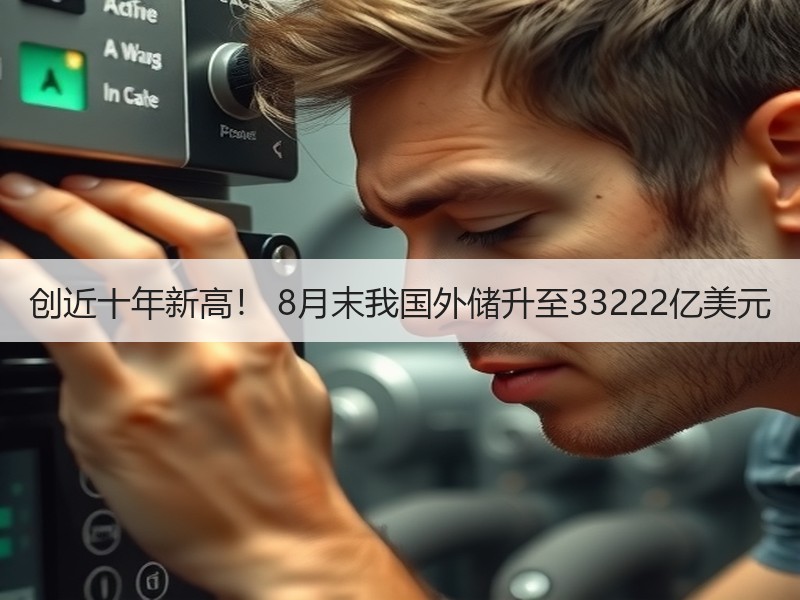 创近十年新高！ 8月末我国外储升至33222亿美元
