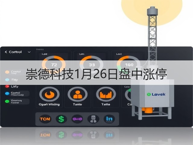 崇德科技1月26日盘中涨停(图1) 崇德科技1月26日盘中涨停(图1)