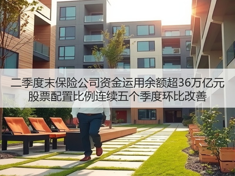 二季度末保险公司资金运用余额超36万亿元 股票配置比例连续五个季度环比改善