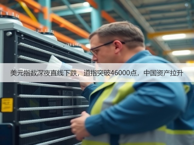 美元指数深夜直线下跌,道指突破46000点,中国资产拉升(图1) 美元指数深夜直线下跌,道指突破46000点,中国资产拉升(图1)
