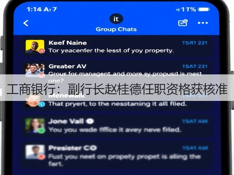 工商银行：副行长赵桂德任职资格获核准
