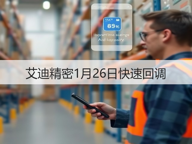 艾迪精密1月26日快速回调(图2) 艾迪精密1月26日快速回调(图2)