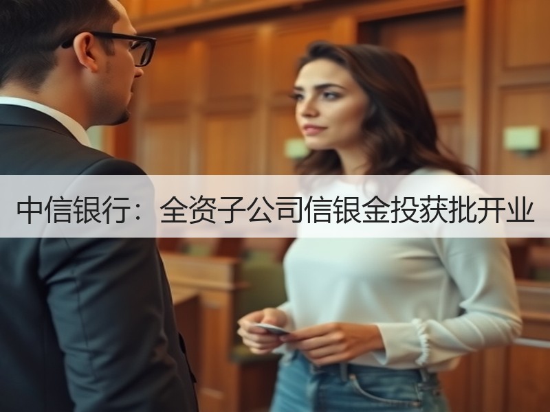 中信银行：全资子公司信银金投获批开业