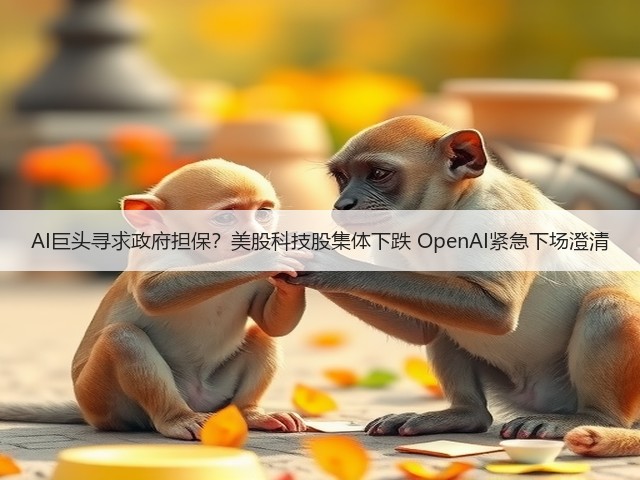 AI巨头寻求政府担保?美股科技股集体下跌 OpenAI紧急下场澄清(图1) AI巨头寻求政府担保?美股科技股集体下跌 OpenAI紧急下场澄清(图1)