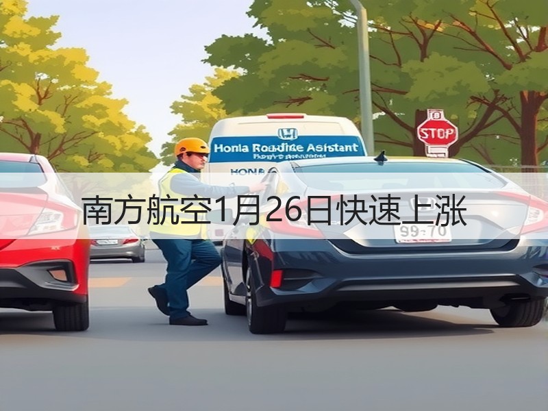 南方航空1月26日快速上涨