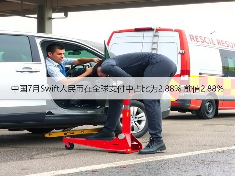 中国7月Swift人民币在全球支付中占比为2.88% 前值2.88%