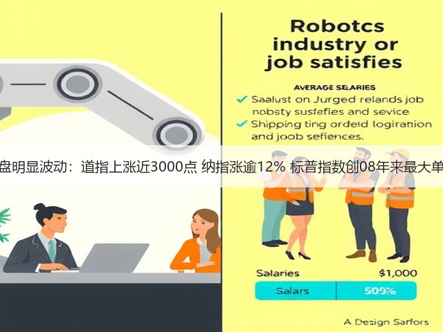 美股收盘明显波动:道指上涨近3000点 纳指涨逾12% 标普指数创08年来最大单日涨幅(图1) 美股收盘明显波动:道指上涨近3000点 纳指涨逾12% 标普指数创08年来最大单日涨幅(图1)