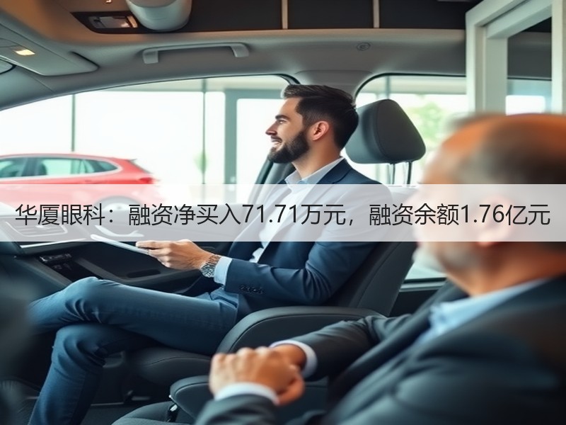 华厦眼科：融资净买入71.71万元，融资余额1.76亿元