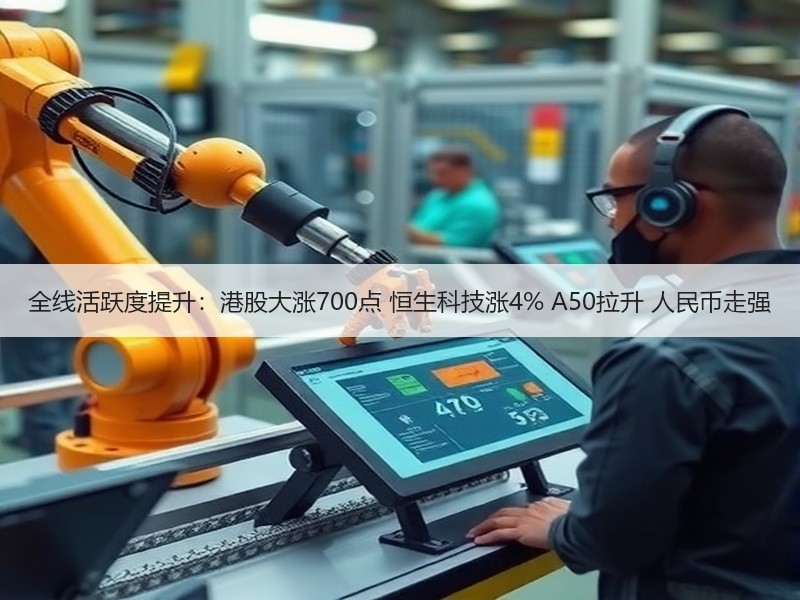 全线活跃度提升：港股大涨700点 恒生科技涨4% A50拉升 人民币走强