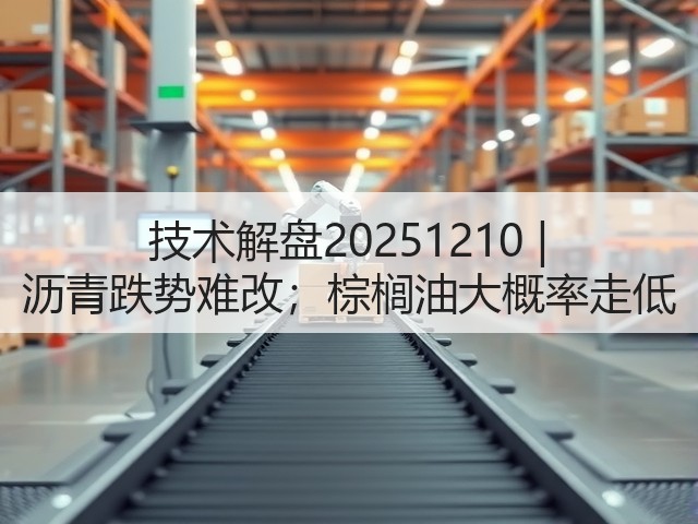 技术解盘20251210 | 沥青跌势难改；棕榈油大概率走低(图1)