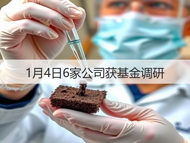 1月4日6家公司获基金调研(图3) 1月4日6家公司获基金调研(图3)