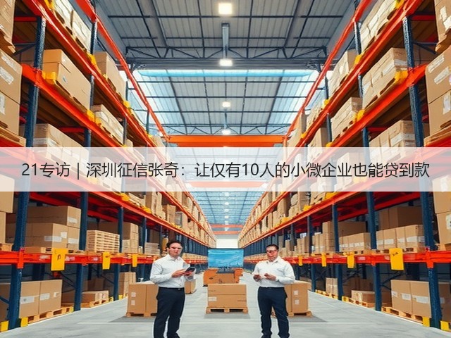 21专访|深圳征信张奇:让仅有10人的小微企业也能贷到款(图3) 21专访|深圳征信张奇:让仅有10人的小微企业也能贷到款(图3)
