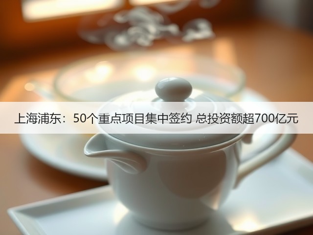上海浦东：50个重点项目集中签约 总投资额超700亿元(图2)