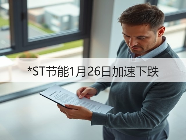 *ST节能1月26日加速下跌(图1)