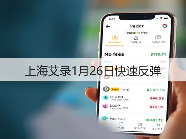 上海艾录1月26日快速反弹(图1) 上海艾录1月26日快速反弹(图1)