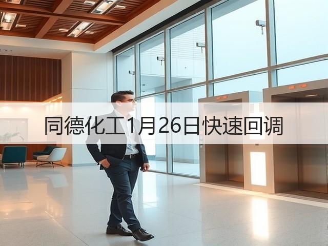 同德化工1月26日快速回调(图3) 同德化工1月26日快速回调(图3)