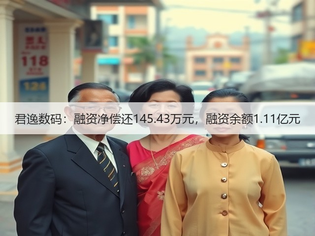 君逸数码：融资净偿还145.43万元，融资余额1.11亿元(图3)