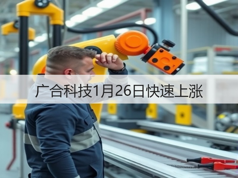 广合科技1月26日快速上涨