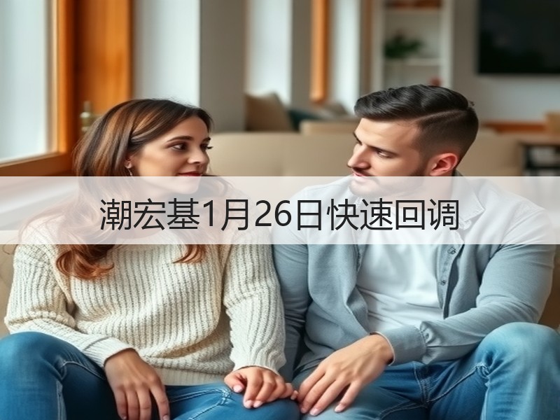 潮宏基1月26日快速回调