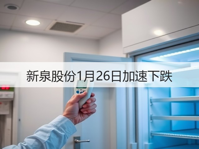 新泉股份1月26日加速下跌(图1) 新泉股份1月26日加速下跌(图1)