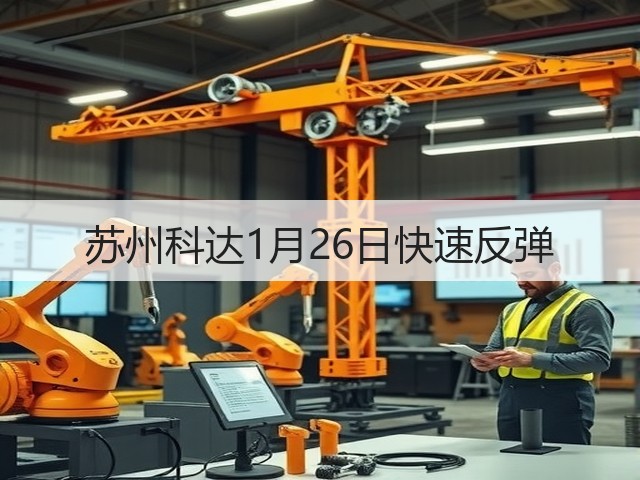 苏州科达1月26日快速反弹(图3) 苏州科达1月26日快速反弹(图3)