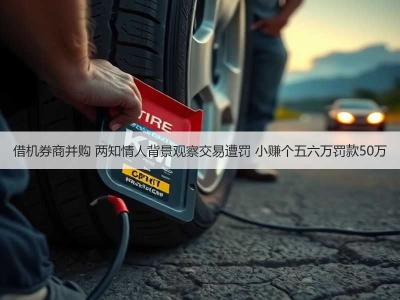 借机券商并购 两知情人背景观察交易遭罚 小赚个五六万罚款50万