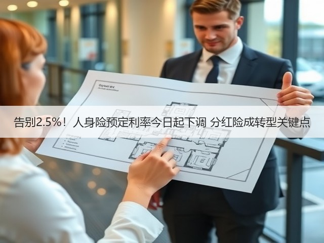 告别2.5%!人身险预定利率今日起下调 分红险成转型关键点(图1) 告别2.5%!人身险预定利率今日起下调 分红险成转型关键点(图1)