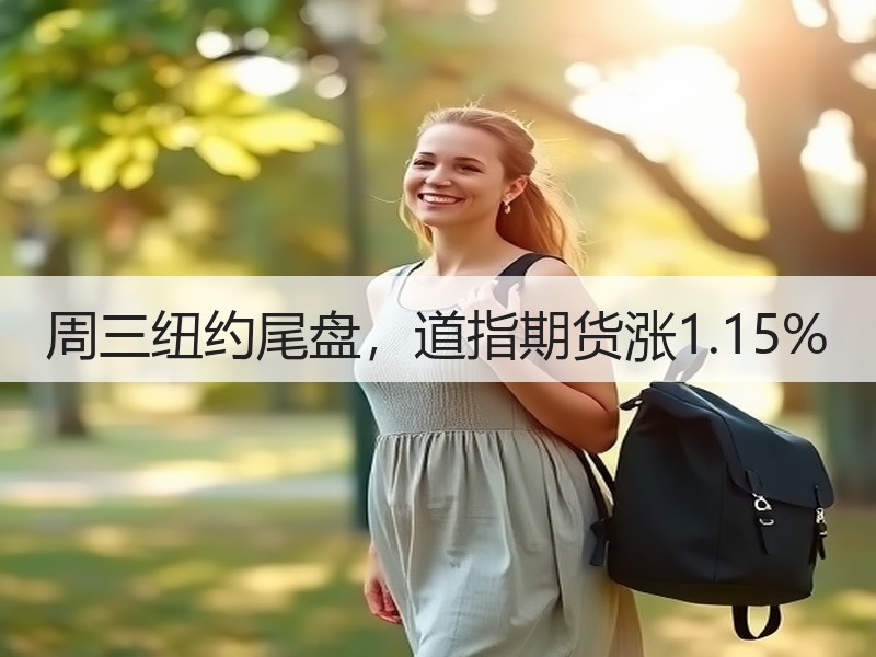 周三纽约尾盘，道指期货涨1.15%