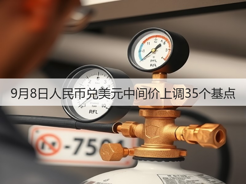 9月8日人民币兑美元中间价上调35个基点