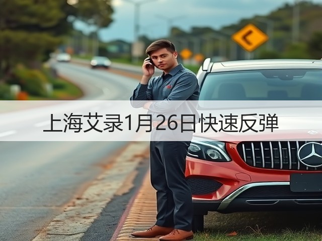 上海艾录1月26日快速反弹(图2) 上海艾录1月26日快速反弹(图2)