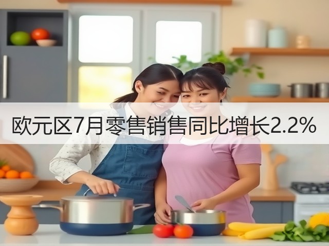 欧元区7月零售销售同比增长2.2%(图1)