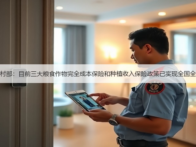 农业农村部:目前三大粮食作物完全成本保险和种植收入保险政策已实现全国全面覆盖(图1) 农业农村部:目前三大粮食作物完全成本保险和种植收入保险政策已实现全国全面覆盖(图1)