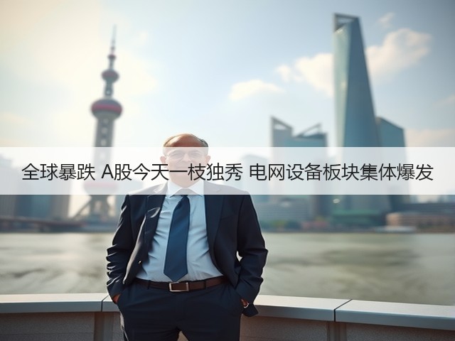 全球暴跌 A股今天一枝独秀 电网设备板块集体爆发(图3)