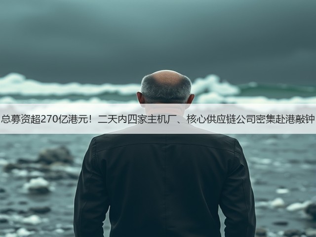 总募资超270亿港元！二天内四家主机厂、核心供应链公司密集赴港敲钟(图2)
