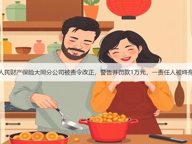 中国人民财产保险大同分公司被责令改正，警告并罚款1万元，一责任人被终身禁业(图1)