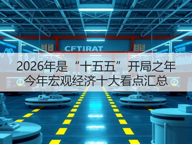 2026年是“十五五”开局之年 今年宏观经济十大看点汇总(图1) 2026年是“十五五”开局之年 今年宏观经济十大看点汇总(图1)