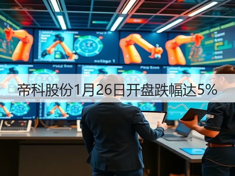 帝科股份1月26日开盘跌幅达5%