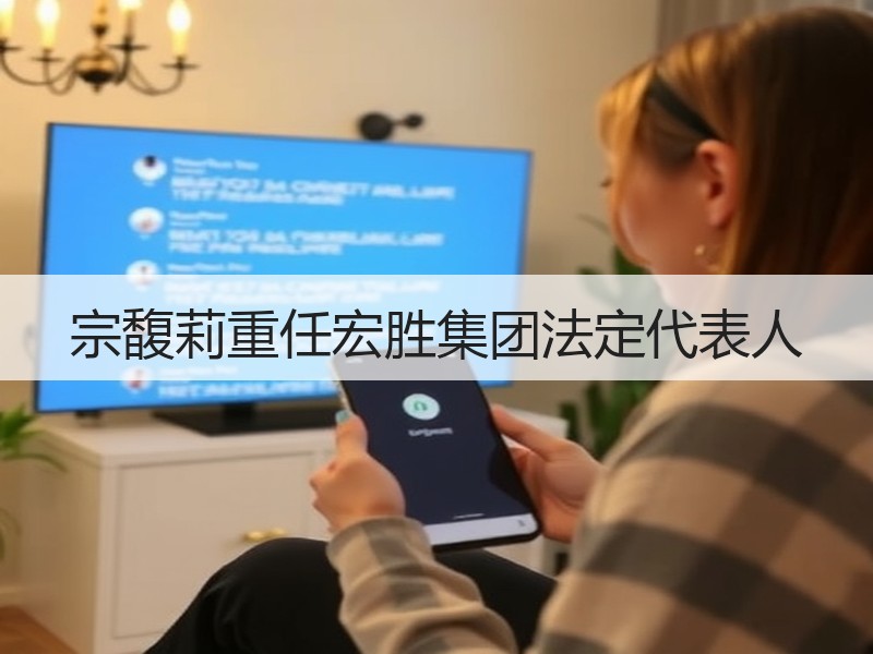 宗馥莉重任宏胜集团法定代表人