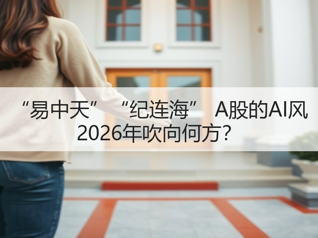 “易中天”“纪连海” A股的AI风 2026年吹向何方？(图1)