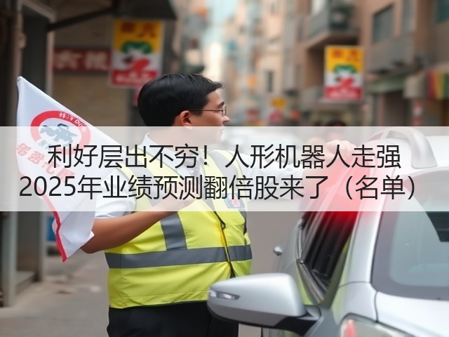 利好层出不穷!人形机器人走强 2025年业绩预测翻倍股来了(名单)(图2) 利好层出不穷!人形机器人走强 2025年业绩预测翻倍股来了(名单)(图2)