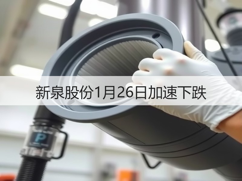 新泉股份1月26日加速下跌
