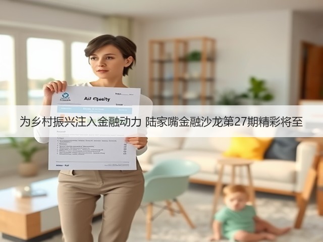 为乡村振兴注入金融动力 陆家嘴金融沙龙第27期精彩将至(图2)