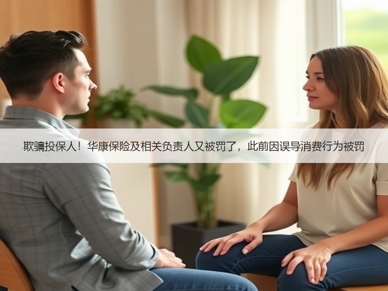 欺骗投保人！华康保险及相关负责人又被罚了，此前因误导消费行为被罚